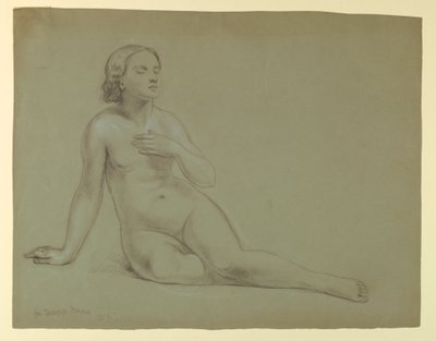 素描，《梅西的梦》研究，1857 年 作者 丹尼尔·亨廷顿