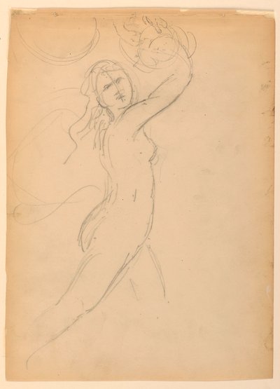 素描，《国家 Ac》研究，1887 年 作者 丹尼尔·亨廷顿