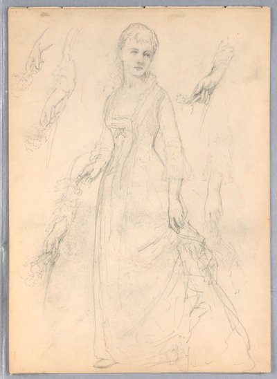 素描，《提香展示》研究，1872 年 作者 丹尼尔·亨廷顿