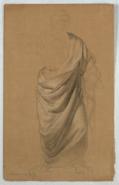 素描，"贡金 "研究，1852 年 7 月 作者 丹尼尔·亨廷顿