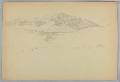 风景素描，缅因州沙漠山 作者 丹尼尔·亨廷顿