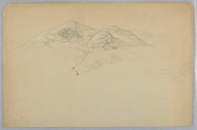 风景素描，缅因州沙漠山 作者 丹尼尔·亨廷顿