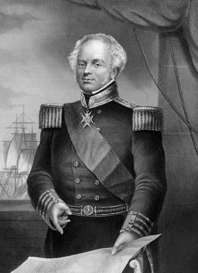 托马斯·邓达斯（Thomas Dundas）海军上将d1841，拿破仑战争的英国海军军官，1857年。 作者 丹尼尔·约翰·庞德