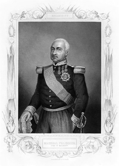 志趣相投的让·雅克·佩里西耶（Jean Jacques Pelissier），十九世纪法国元帅马拉科夫（Malakoff）公爵。 作者 Daniel John Pound