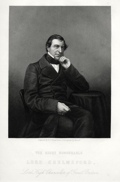 弗雷德里克·西西格（Frederic Thesiger），切尔姆斯福德（Chelmsford）第一男爵，英国法学家和政客，约1880年。 作者 丹尼尔·约翰·庞德