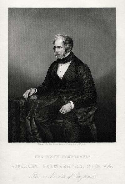 亨利·约翰·邓普（Henry John Temple），第三政治官帕默斯顿，英国政治家，约1880年 作者 丹尼尔·约翰·庞德