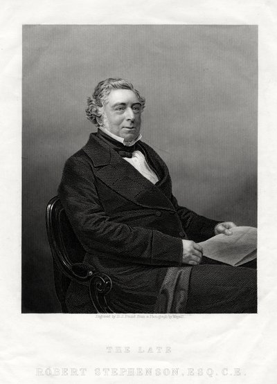 罗伯特·斯蒂芬森（Robert Stephenson），英国土木工程师，1880年 作者 丹尼尔·约翰·庞德