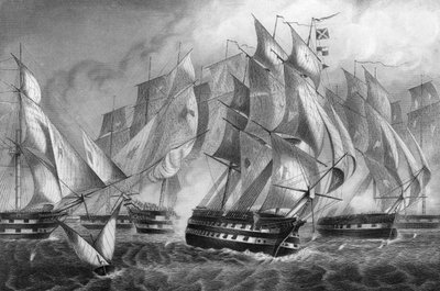 查尔斯·纳皮尔爵士（Sir Charles Napiers）于1833年1857年c1857年在圣文森特角（Cape St Vincent）胜利。 作者 丹尼尔·约翰·庞德