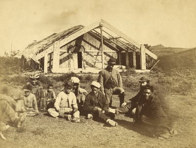 Kowitis Rununga House，Waioneo，Bay of Islands，c.1870（蛋白打印） 作者 丹尼尔·路易斯·蒙迪