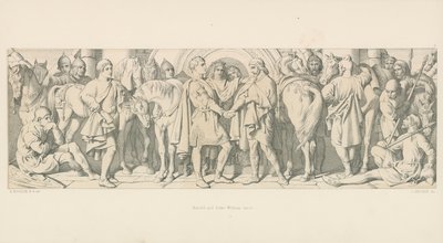 哈罗德和杜克威廉见面 作者 Daniel Maclise