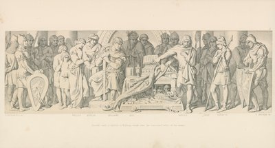 哈罗德对威廉的忠诚誓言，对隐藏的圣徒遗物宣誓 作者 Daniel Maclise