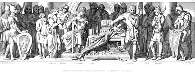 哈罗德国王宣誓效忠诺曼底的威廉（c1866） 作者 Daniel Maclise