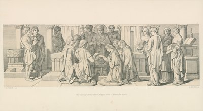 Harold和Aldyth的婚姻，Edwin和Morcar的姐妹 作者 Daniel Maclise