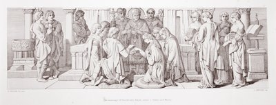 Harold与Aldyth的婚姻，是Edwin和Morcar的姐妹，来自&39;Norman Conquest的故事&39;，由L. Gruner刻，1866年 作者 Daniel Maclise