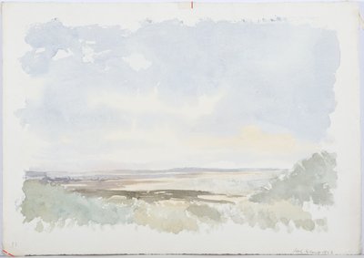 圣岛，1893年（铅笔和纸上的wc） 作者 丹尼尔·奥利佛（Daniel Oliver）
