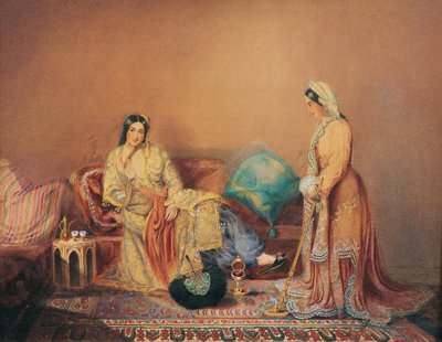 帕纳里奥特希腊女士，19世纪中期。 作者 丹尼尔·瓦伦丁·里维耶尔