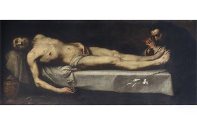 死者基督和圣多米尼克德古兹曼，1623年 作者 丹尼尔·克雷斯皮