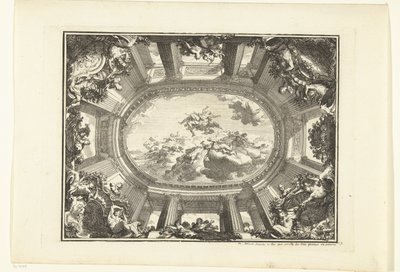 带有神话场景的错视画天花板 天花板（系列名称） 作者 丹尼尔·马洛特（一）
