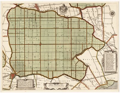 Beemsterlants Caerte，Beemster，荷兰的历史地图 作者 丹尼尔·范布赖恩（Daniëlvan Breen）