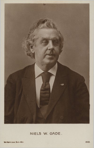 Niels Wilhelm Gade，丹麦作曲家，指挥，小提琴家，风琴师和教师（1817-1890） 作者 丹麦摄影师