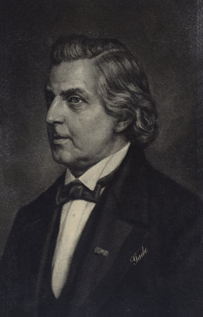 Niels Wilhelm Gade，丹麦作曲家，指挥，小提琴家，风琴师和教师（1817-1890） 作者 丹麦学校