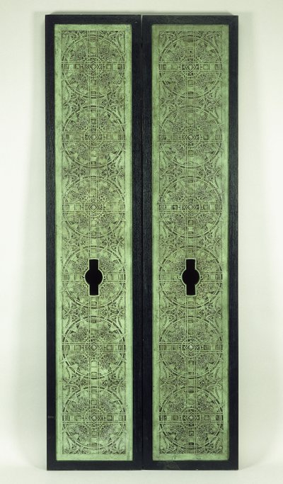 两块电梯面板，1894-1895年 作者 丹克马尔·阿德勒