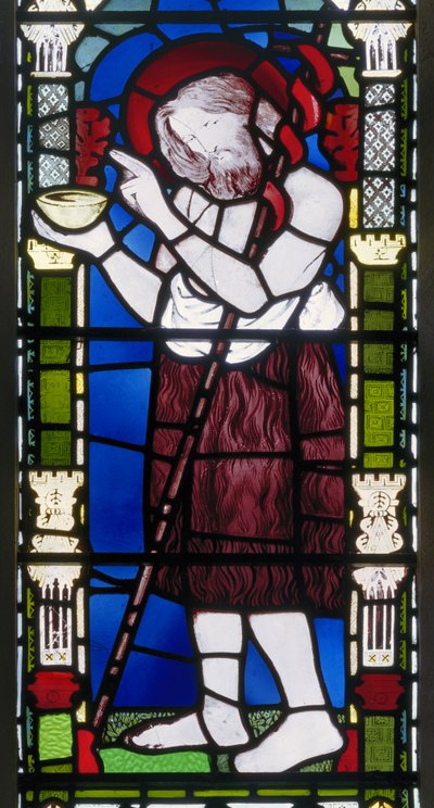 Banstead，All Saints，Morris Marshall＆Faulkner＆Co，DG Rossetti，John The Baptist，1863 作者 但丁·加布里埃尔·查尔斯·罗塞蒂