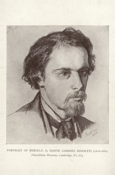 Dante Gabriel Rossetti，英国画家，插画家和诗人 作者 但丁·加布里埃尔·查尔斯·罗塞蒂