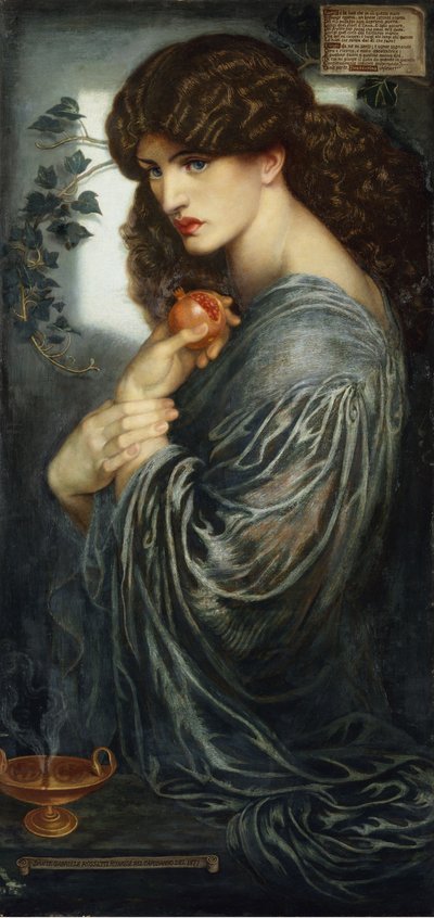Proserpine，1882年 作者 但丁·加布里埃尔·查尔斯·罗塞蒂