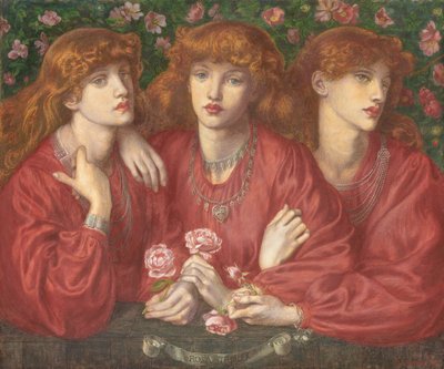 罗莎（Rosa Triplex）：五月莫里斯（May Morris）的三幅肖像，1874年 作者 但丁·加布里埃尔·查尔斯·罗塞蒂