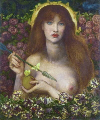 Venus Verticordia（心的改变者维纳斯）——但丁·加布里埃尔·罗塞蒂（1828-1882）的作品 作者 但丁·加布里埃尔·查尔斯·罗塞蒂