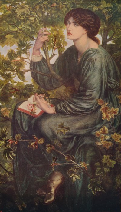 白日梦，1880年，c1915 作者 但丁·加布里埃尔·查尔斯·罗塞蒂