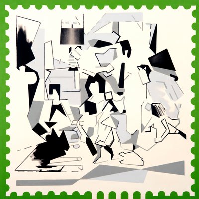 肯尼迪家族的圣诞节IV，2019年（丙烯酸画布） 作者 达伦·科菲尔德