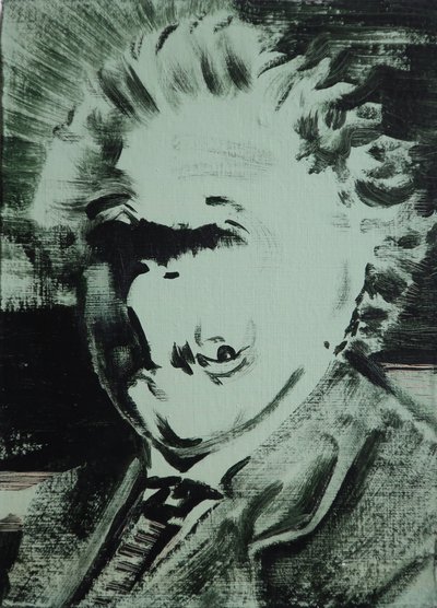 爱因斯坦》，2013 年（丙烯酸画板） 作者 达伦·科菲尔德