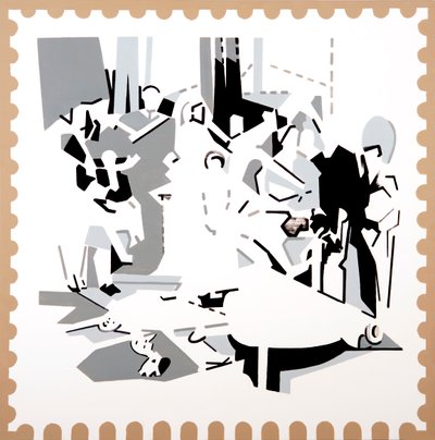 潘的盛宴IV》，2019年（丙烯酸画布） 作者 达伦·科菲尔德