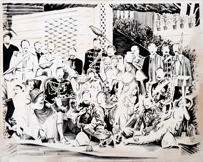 众神的盛宴》，2017 年（布面油画） 作者 达伦·科菲尔德