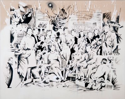 奴隶的奇迹》，2017 年（布面油画） 作者 达伦·科菲尔德