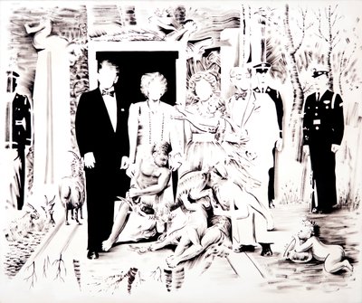 木星的孕育》，2018 年（布面油画） 作者 达伦·科菲尔德