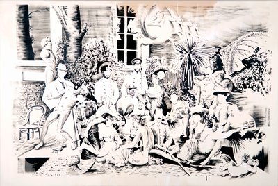 罗曼诺夫花》，2017 年（布面油画） 作者 达伦·科菲尔德
