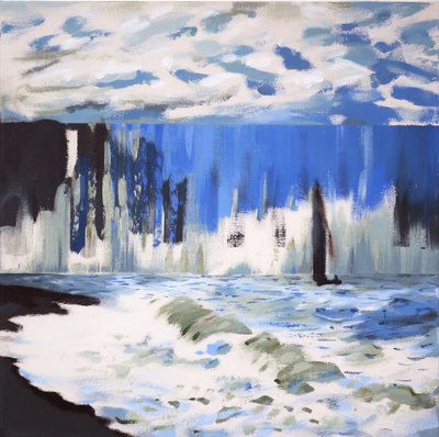 莫奈之后的圣阿德雷斯海，2019 年（布面丙烯画） 作者 达伦·科菲尔德