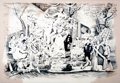 维纳斯带来武器》，2018 年（油画，cnvas） 作者 达伦·科菲尔德
