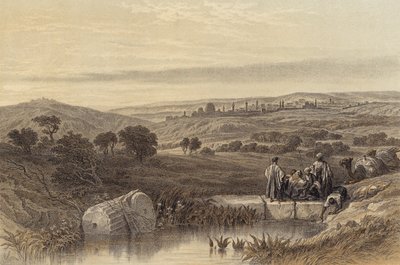 Jerusalem from the North (colour litho) 作者 大卫（后）罗伯茨