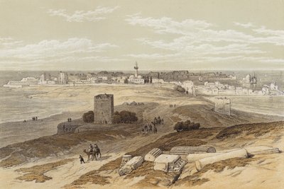 Tyre from the Isthmus (colour litho) 作者 大卫（后）罗伯茨