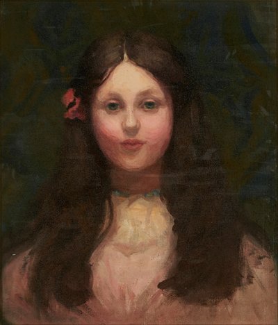 一个女孩的肖像（布面油画） 作者 大卫 (attr.to) Gauld