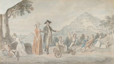 詹姆斯-亨特-布莱尔爵士的家庭，第一男爵1741-1787，约1785年。 作者 大卫·艾伦