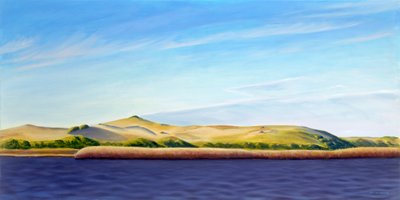 进入普罗旺斯地区，2013 年（布面油画） 作者 大卫·阿森诺（David Arsenault）