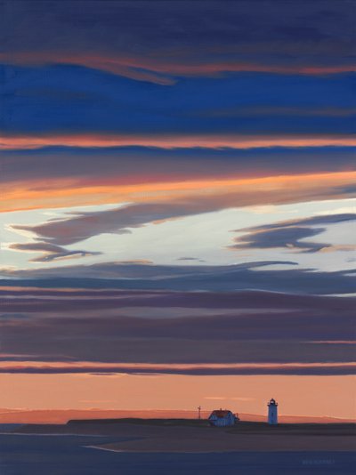 赛点终点，2017（布面油画） 作者 大卫·阿森诺（David Arsenault）