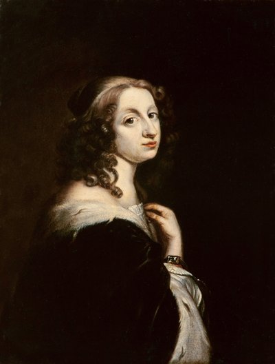 克里斯蒂娜，瑞典女王，1650年（铜上油） 作者 David Beck