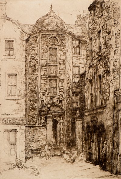 Strathmartine 旅馆，20 世纪（蚀刻） 作者 大卫·福吉