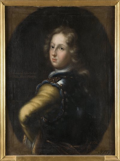 Charles III Guillaume de Bade Durlach - 巴登-杜拉赫 (1679-1738) 的查尔斯三世威廉侯爵的肖像，由埃伦斯特拉尔、大卫·克洛克 (1629-1698) 创作。 布面油画。 尺寸：83x67 厘米。 斯德哥尔摩国家博物馆 作者 大卫·克罗克（DavidKlöcker）荣誉光束
